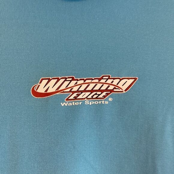 Kids Sunshirt- blue Hawaiian print- size large - Picture 2 of 4